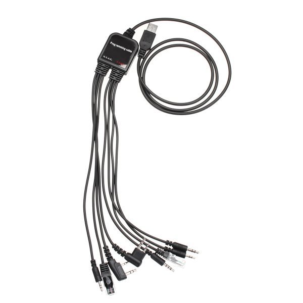 8 In 1 USB Programming Cable for Baofeng for Motorola for Kenwood TYT QYT Radio