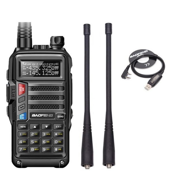 Baofeng Bulgaria BaoFeng UV-S9 Plus 2021 Радиостанция USB 2бр. Антена Слушалки